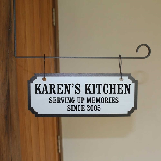 JAF Graphics. Personalised vintage hanging sign