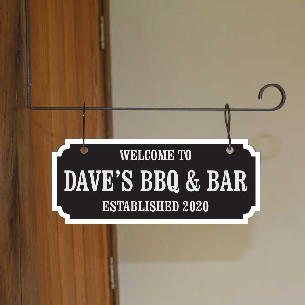 JAF Graphics. Personalised vintage hanging sign