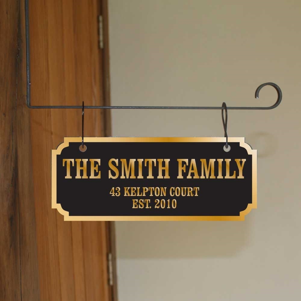 JAF Graphics. Personalised vintage hanging sign