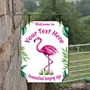 Picture of Pink Flamingo Hanging Sign