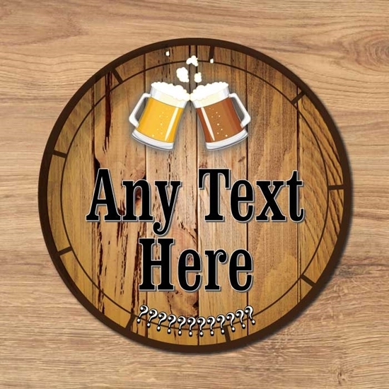 JAF Graphics. Beer barrel Beer Mats - set of 4