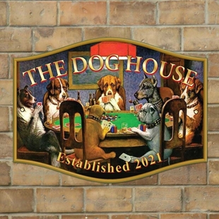 Picture of THE DOG HOUSE Personalised Home Bar Sign