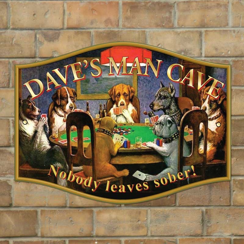 JAF Graphics. THE DOG HOUSE Personalised Home Bar Sign