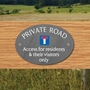 Picture of Private Road Oval Sign