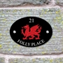 Picture of Welsh Dragon House Sign Plaque