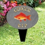 Picture of Personalised GOLD FISH memorial plaque