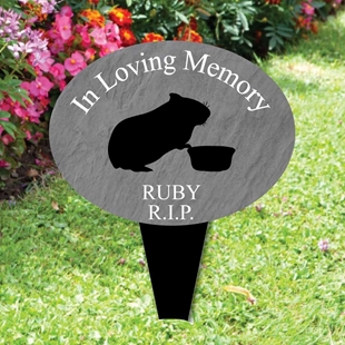 Picture of Personalised Guinea Pig garden memorial plaque