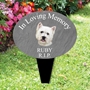 Picture of Personalised West Highland Terrier memorial plaque