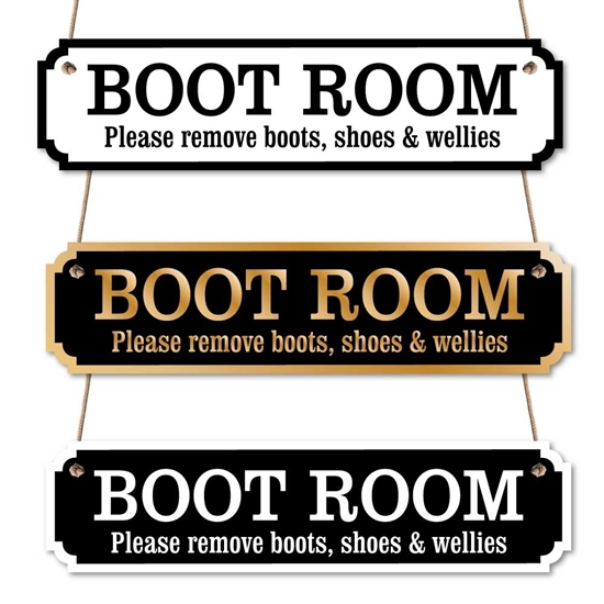 Picture of Boot Room Vintage Plaque