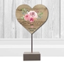 Picture of Personalised Wooden Heart Sculpture