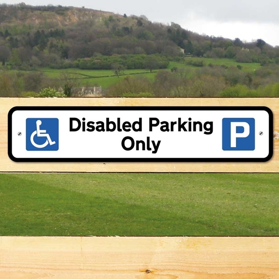 JAF Graphics. Disabled Parking Only Kerb Sign