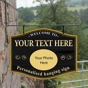 Picture of Personalised Home Bar Photo Hanging  Pub Sign