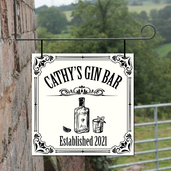 Picture of Mini Shed Hanging Gin Sign