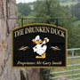 Picture of Personalised Home Bar Hanging  Pub Sign with duck logo