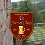 Picture of Shield Shaped Personalised Home Bar Hanging Sign