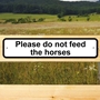 Picture of Please do not feed the horses sign