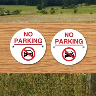 Picture of No parking small round signs