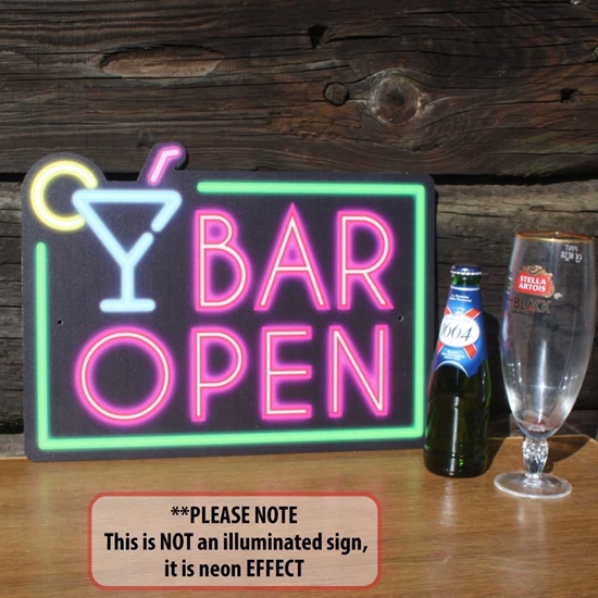 Picture of Bar Open Sign - Neon Effect