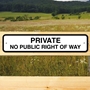 Picture of No Public Right Of Way Gate Sign
