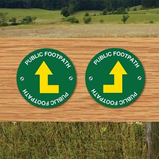 Picture of Bent Arrow Public Footpach - Way Marker -Pack of 2