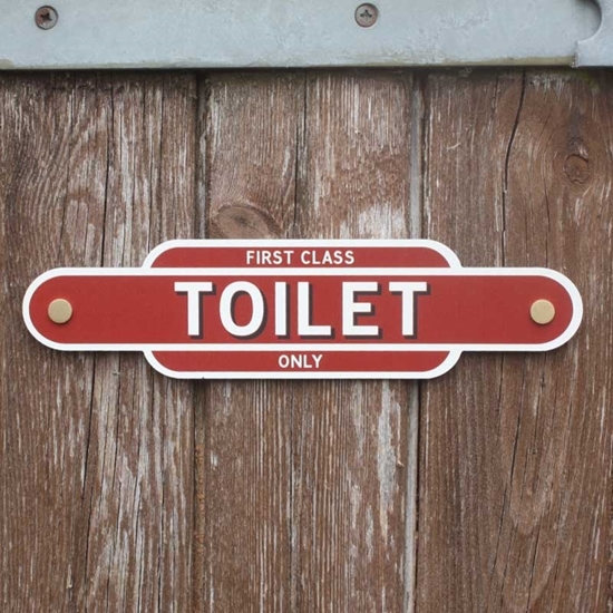 Picture of Vintage Style station TOILET Sign