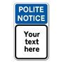 Picture of Polite Notice No Parking Sign