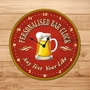Picture of Personalised Home Bar Clock with pint logo