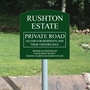Picture of Arched Top Sign on Post