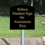 Picture of Arched Top Sign on Post