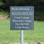 Picture of Slate Stone Effect Sign on Post