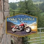 Picture of Motorbike Garage  Personalised Home Bar Hanging  Sign