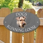 Picture of Welsh Terrier Dogs Running Loose Sign