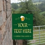 Picture of Personalised Hanging  Bar Sign with beer picture