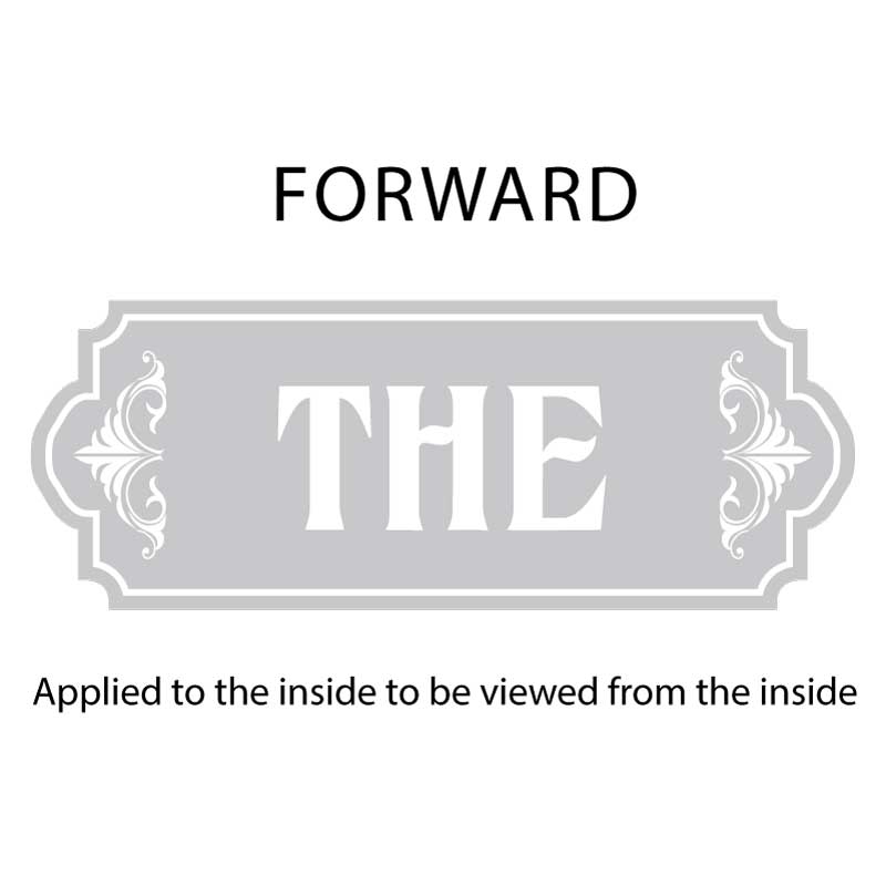 JAF Graphics. Home Bar Window Sticker