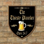 Picture of Shield Shaped Personalised Home Bar Wall Sign