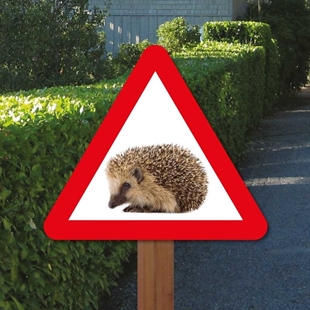 Picture of Hedgehog Triangle Sign