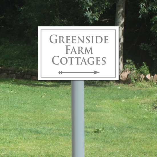 Picture of Personalised House Sign On Post