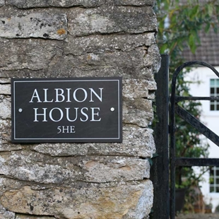 Picture of Personalised  Black Slate Effect House Sign