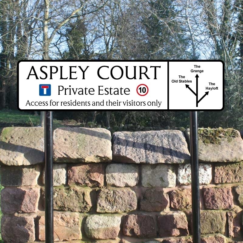 JAF Graphics. Standard Size UK Street Sign on Posts - Deep Size