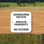 Picture of Personalised Square Footpath Fence Sign