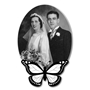 Picture of Outdoor Photo Grave Marker Plaque with butterfly