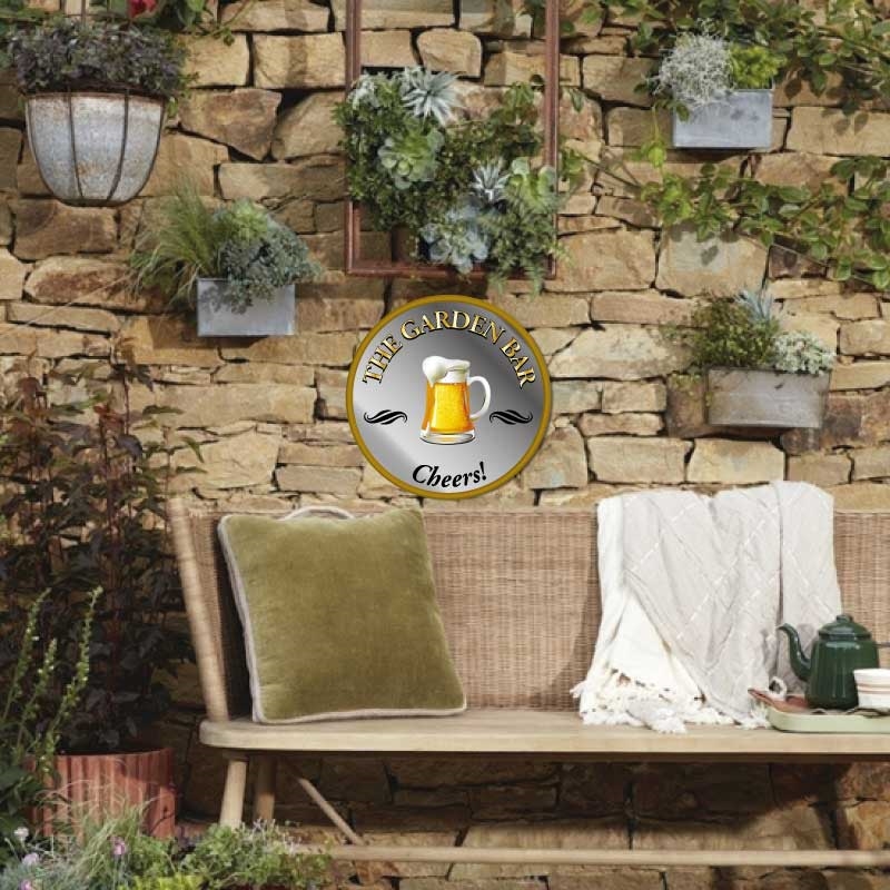 JAF Graphics. Round Bar Mirror, personalised