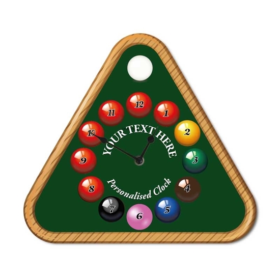 Picture of Personalised Snooker Room Wall Clock
