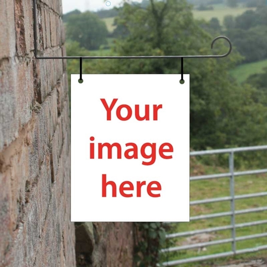 Picture of Personalised Hanging  Sign  with Own picture/image - Rectangular Portrait