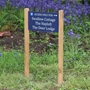 Picture of Driveway Entrance Sign on Oak Posts