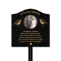Picture of Outdoor Memorial Grave Plaque with photos and STAKE