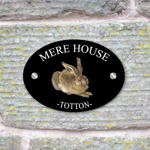Picture of Personalised Hare House Sign