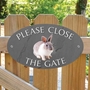 Picture of Rabbit Please Close The Gate Sign