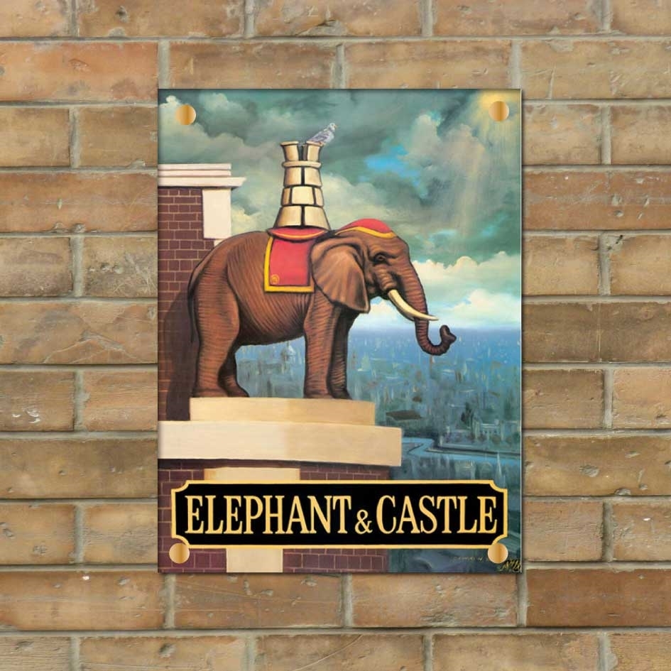 JAF Graphics. Personalised Photo Outdoor Pub Wall Sign Rectangular