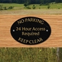 Picture of 24 Hour Access Required Sign, No Parking plaque, Keep Clear Sign